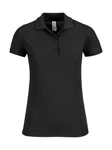 Polo femme safran timeless personnalisé | Safran Timeless women Polo Black