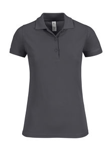 Polo femme safran timeless personnalisé | Safran Timeless women Polo Dark Grey