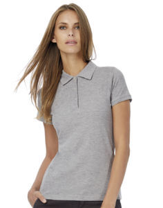 Polo femme safran timeless personnalisé | Safran Timeless women Polo Heather Grey