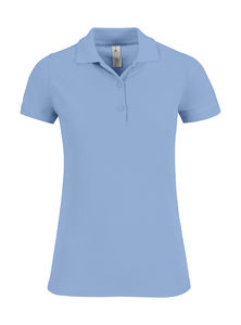 Polo femme safran timeless personnalisé | Safran Timeless women Polo Sky Blue