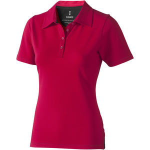 Polo personnalisé stretch manches courtes pour femmes Makham Rouge