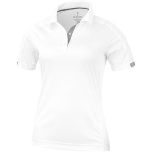 Polo publicitaire cool fit manches courtes pour femmes Kiso Blanc