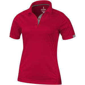 Polo publicitaire cool fit manches courtes pour femmes Kiso Rouge