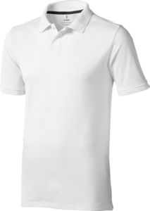 Polo personnalisé manches courtes pour hommes Calgary Blanc