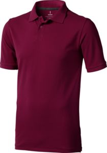 Polo personnalisé manches courtes pour hommes Calgary Bordeaux