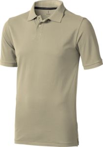 Polo personnalisé manches courtes pour hommes Calgary Khaki