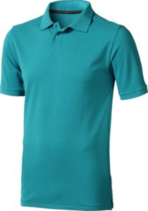 Polo personnalisé manches courtes pour hommes Calgary Vert eau