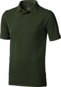 Polo personnalisé manches courtes pour hommes Calgary Vert militaire