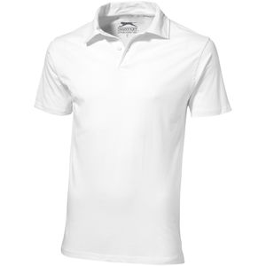 Polo personnalisé en jersey manches courtes pour hommes Let Blanc