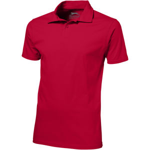 Polo personnalisé en jersey manches courtes pour hommes Let Rouge