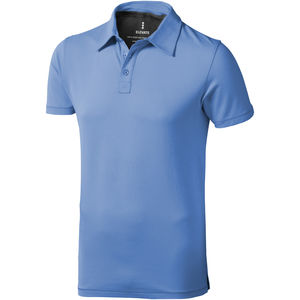 Polo publicitaire stretch manches courtes pour hommes Markham Bleu clair