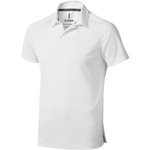 Polo personnalisé cool fit manches courtes pour hommes Ottawa Blanc