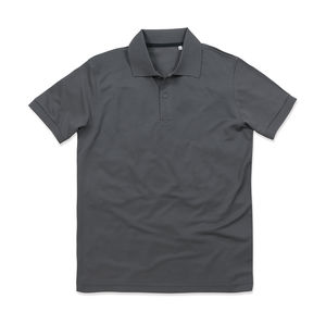 Polo publicitaire homme manches courtes | Active Piqué Polo Slate Grey