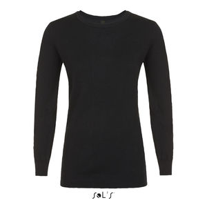 Pull personnalisé col rond femme | Ginger Women Noir