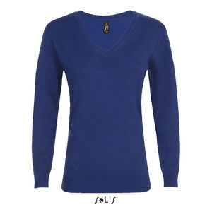 Pull personnalisé col v femme | Glory Women Outremer