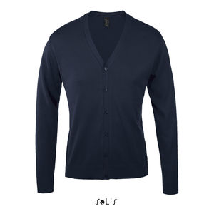 Gilet personnalisé homme boutonné col v | Golden Men Marine