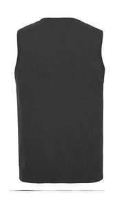 Bodywarmer publicitaire homme sans manches col en v | Lagunes Charcoal Marl