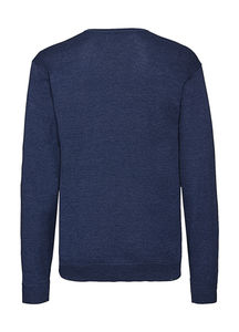 Pullover homme col v publicitaire | Buckman Denim Marl