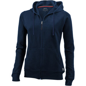 Sweater publicitaire capuche full zip femme Open Marine