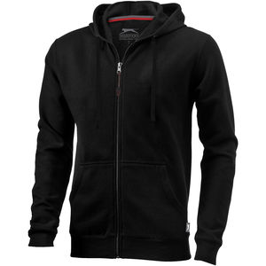 Sweater personnalisé capuche full zip Open Noir