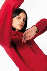 Robe sweat-shirt personnalisé bio à capuche femme 11