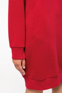 Robe sweat-shirt personnalisé bio à capuche femme 14