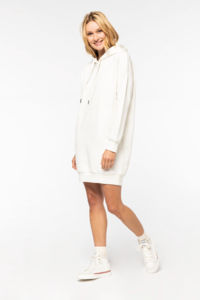 Robe sweat-shirt personnalisé bio à capuche femme 18