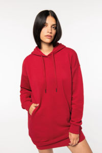 Robe sweat-shirt personnalisé bio à capuche femme 2