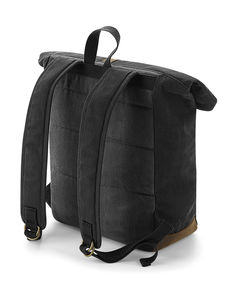 Sac à dos personnalisé unisexe | Waxed Canvas Black
