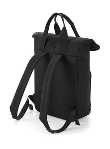 Sac à dos publicitaire | Twin Handle Roll-Top Backpack Black