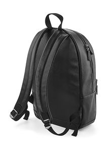 Sac à dos publicitaire unisexe | Faux Leather Fashion Backpack Black