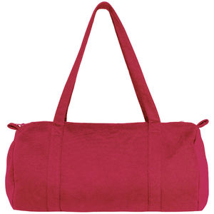 Sac polochon publicitaire en molleton Hibiscus red