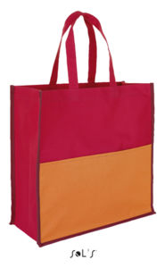 Sac personnalisé shopping tricolore polyester 600d | Burton Rouge