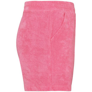 Short personnalisable coton bio en éponge fille Candy Rose