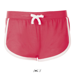 Short publicitaire femme | Janeiro Corail fluo