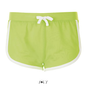 Short publicitaire femme | Janeiro Vert fluo