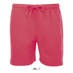 Short publicitaire de bain homme | Sandy Corail fluo