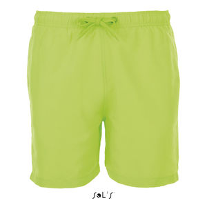 Short publicitaire de bain homme | Sandy Vert fluo