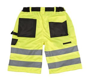 Short publicitaire unisexe hi-vis | Safety Cargo Fluorescent Yellow