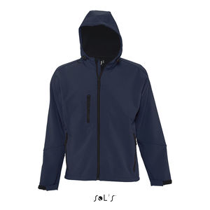 Softshell publicitaire homme à capuche | Replay Men French marine