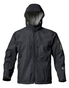 Softshell personnalisé homme avec capuche | Mens Epsilon Black