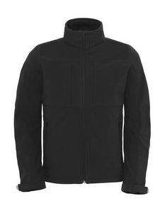 Veste softshell capuche homme publicitaire | Hooded Softshell men Black