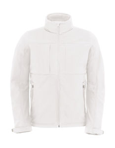 Veste softshell capuche homme publicitaire | Hooded Softshell men White