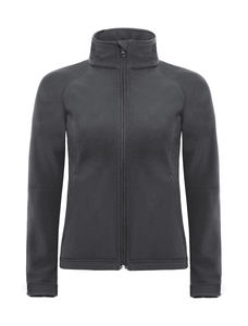 Veste softshell capuche femme personnalisée | Hooded Softshell women Dark Grey