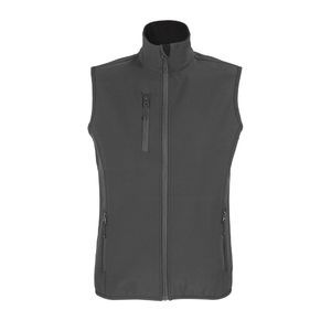 Softshell zippée éco sans manche homme publicitaire Anthracite