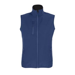 Softshell zippée éco sans manche homme publicitaire Bleu abysse