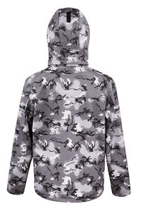 Veste publicitaire unisexe manches longues avec capuche | Camo TX Performance Hooded Camo Charcoal