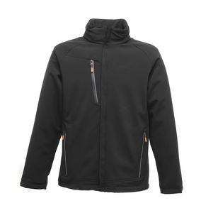 Softshell publicitaire homme manches longues avec capuche | Apex Waterproof Black