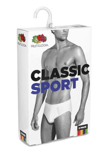 Sous-vêtement publicitaire homme | Classic Sport Brief 2 Pack