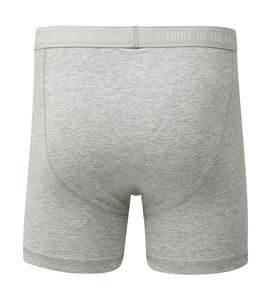 Sous-vêtement publicitaire homme | Classic Boxer 2 Pack Light Grey Marl